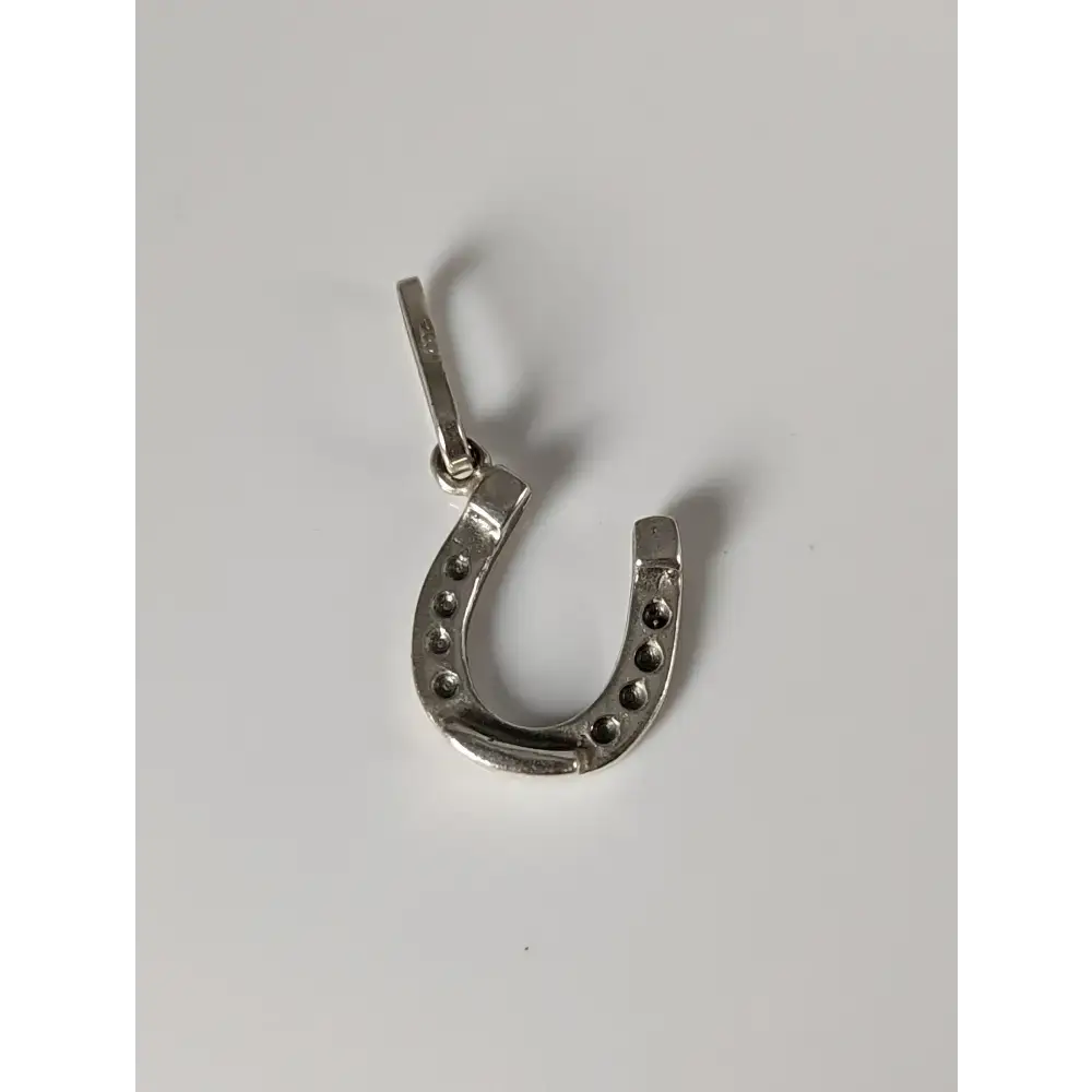 Silver Steed Lucky Horseshoe Silver Pendant B Pendant
