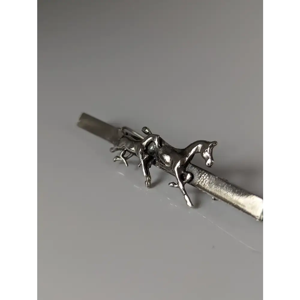 Silver Steed Mare & Foal Brooch / Stock Tie Pin Brooches