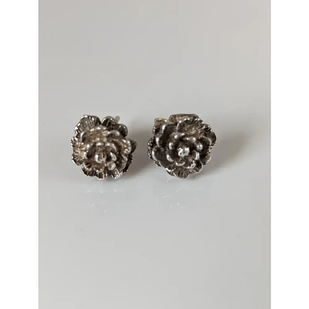 Silver Steed Marigold Stud Earrings Earrings