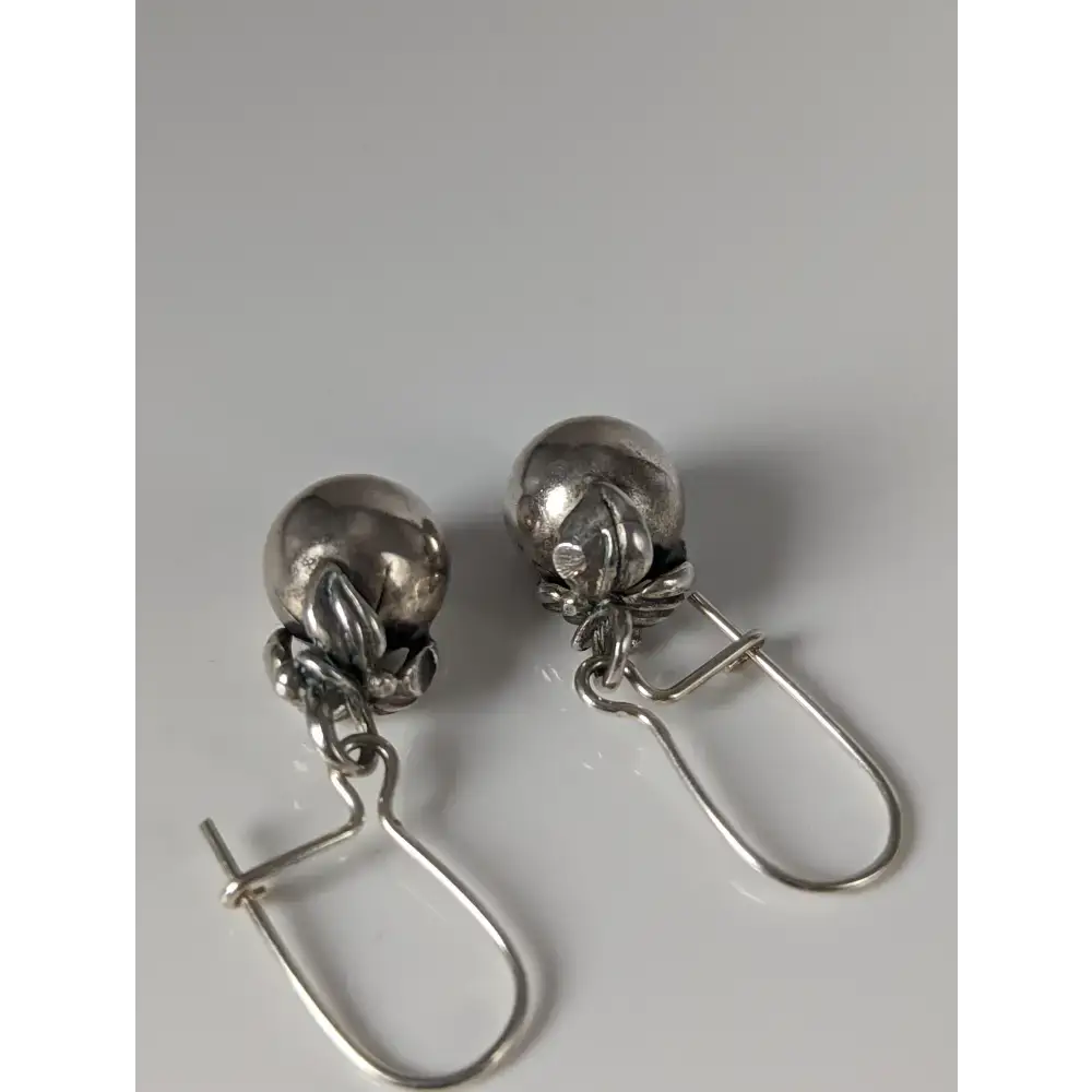 Silver Steed Oranges Dropped Earrings Earrings