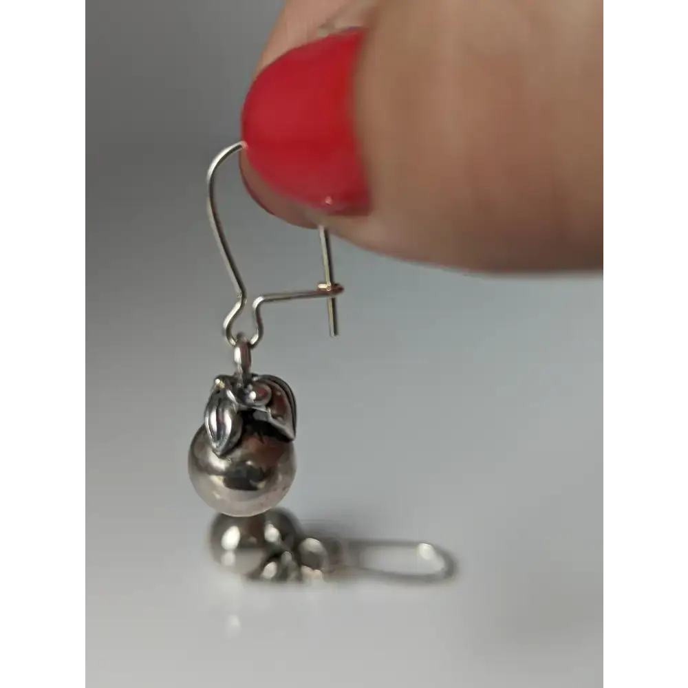 Silver Steed Oranges Dropped Earrings Earrings