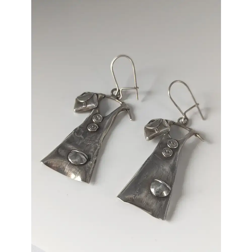 Silver Steed Outfit Dropped Earrings Earrings