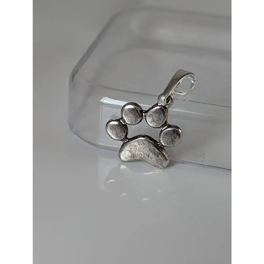 Silver Steed Paw Print Silver Pendant Small Pendant