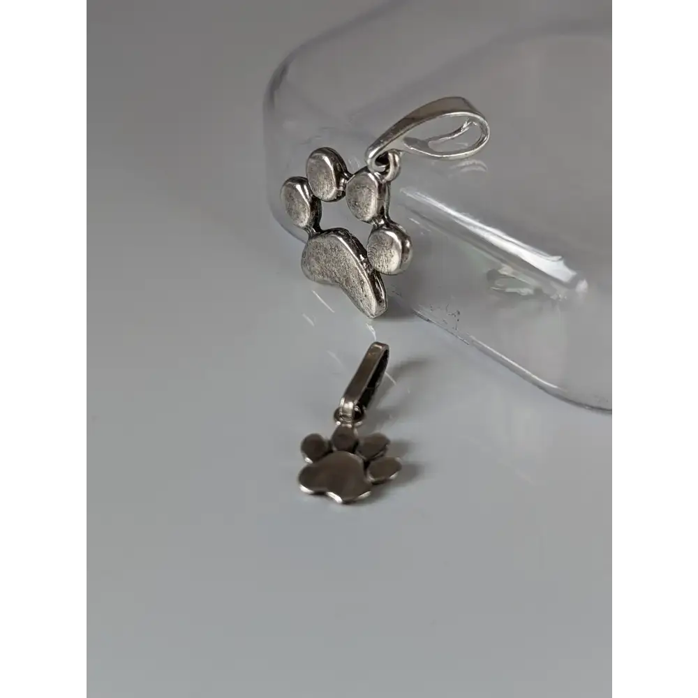 Silver Steed Paw Print Silver Pendant Small Pendant