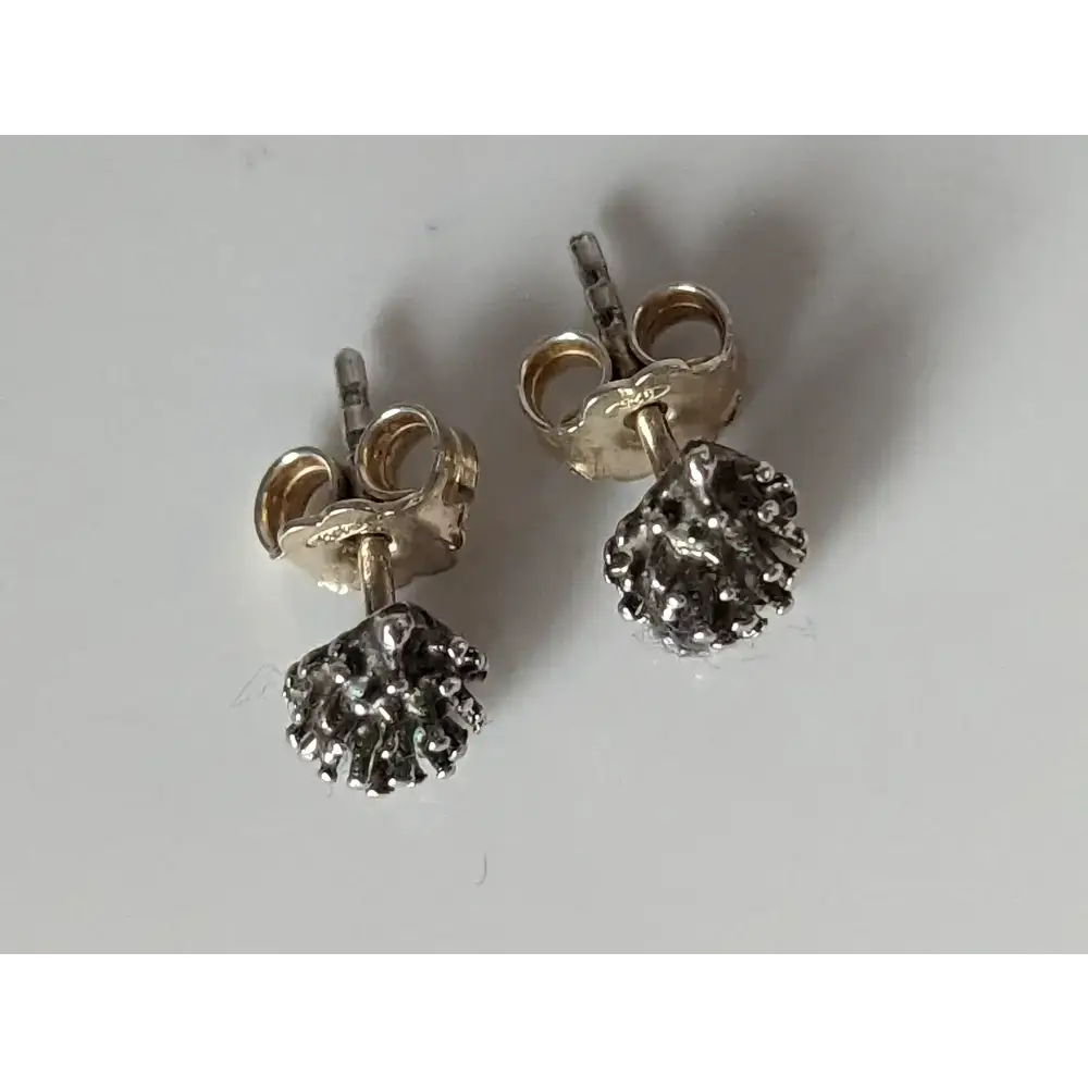 Silver Steed Pine Cone Stud Earrings Earrings