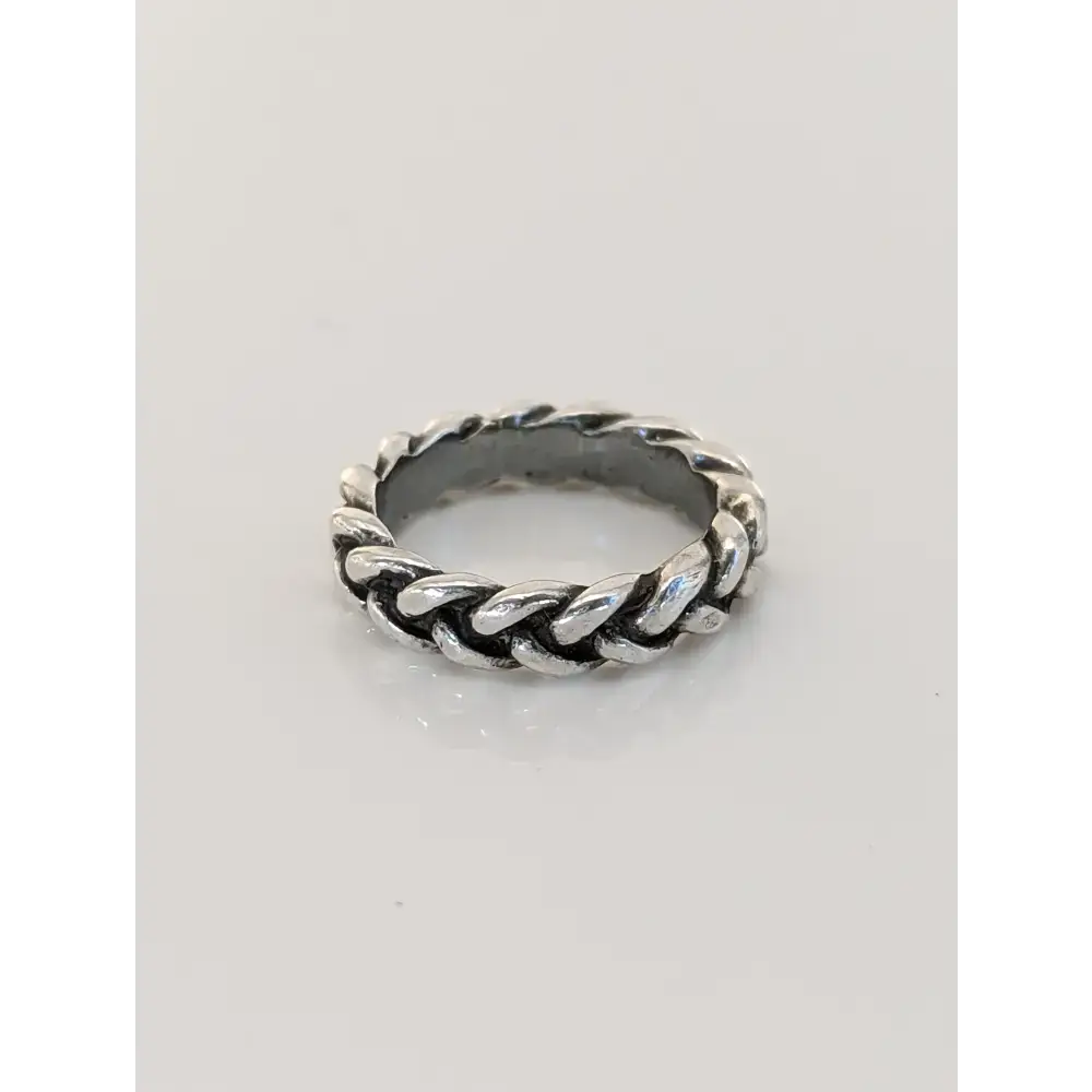 Silver Steed Plaited Ring 2 G Rings
