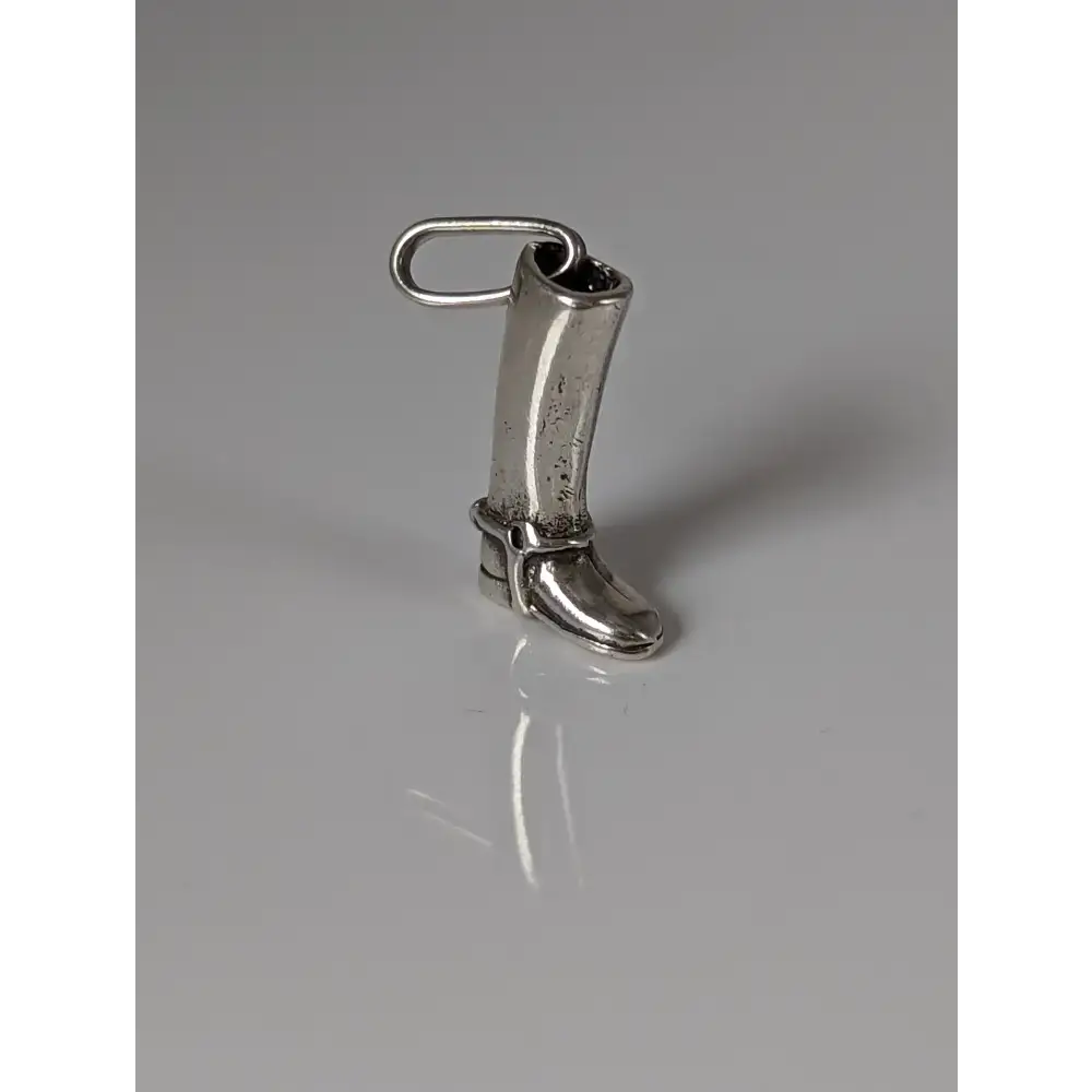 Silver Steed Riding Boot Pendant Pendant