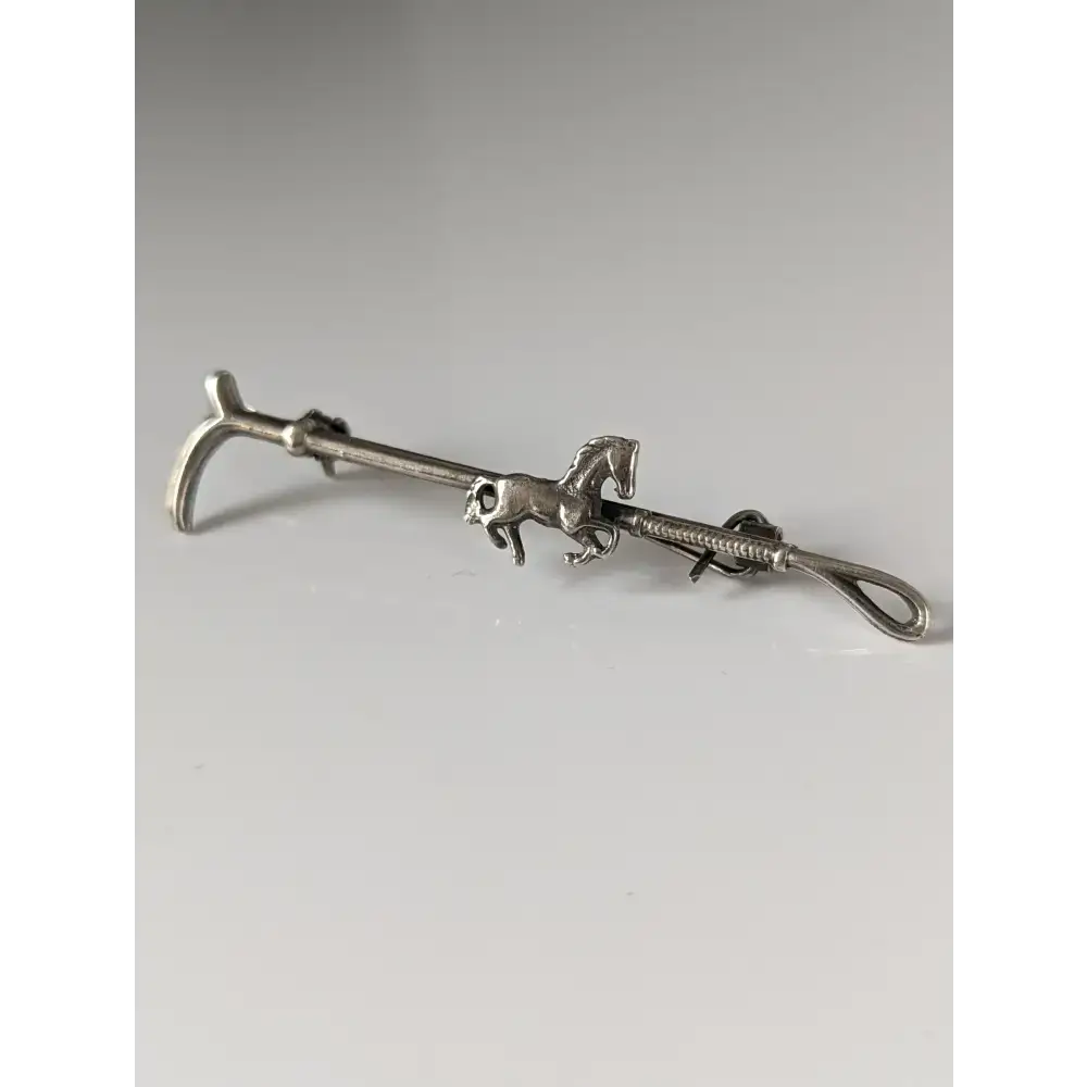 Silver Steed Running Horse Brooch / Stock Tie Pin Left Brooches