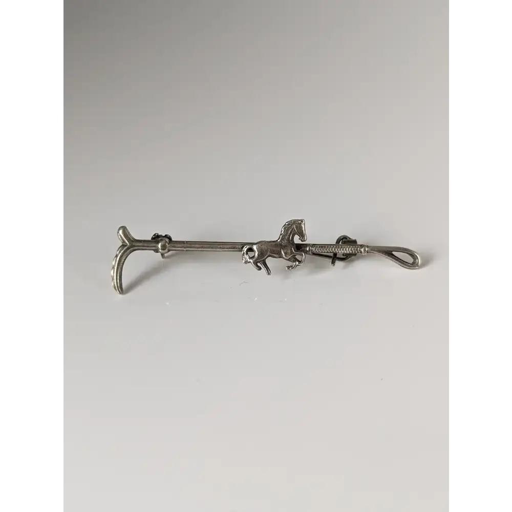 Silver Steed Running Horse Brooch / Stock Tie Pin Left Brooches