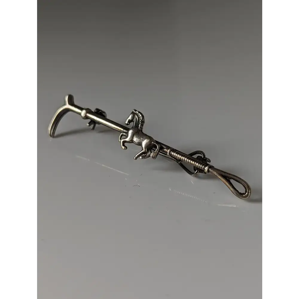 Silver Steed Running Horse Brooch / Stock Tie Pin Left Brooches
