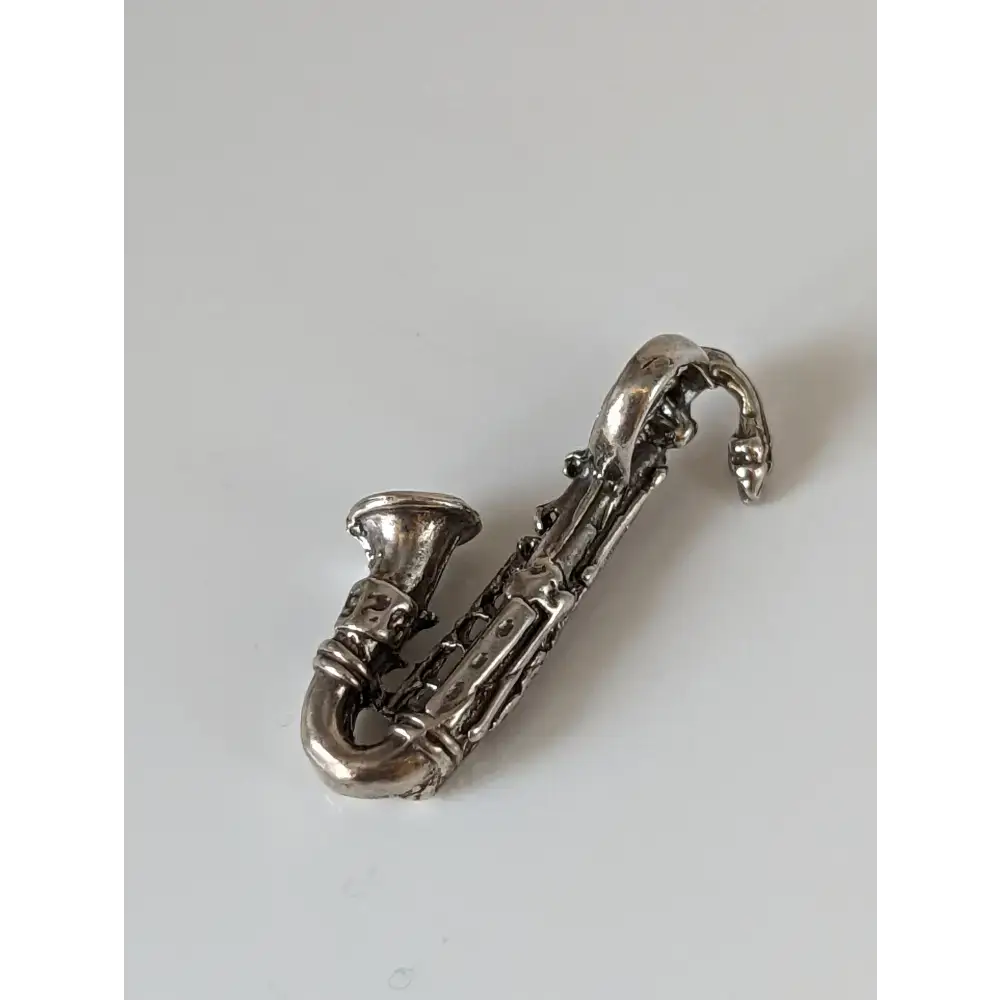 Silver Steed Saxophone Silver Pendant Pendant