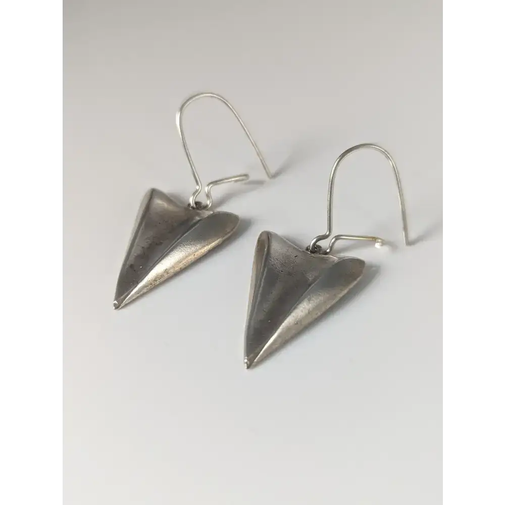 Silver Steed Shamrock Leaf Dropped Earrings Earrings