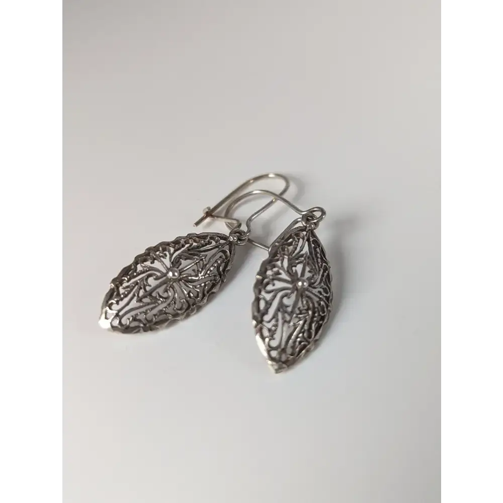 Silver Steed Shield Dropped Earrings Earrings