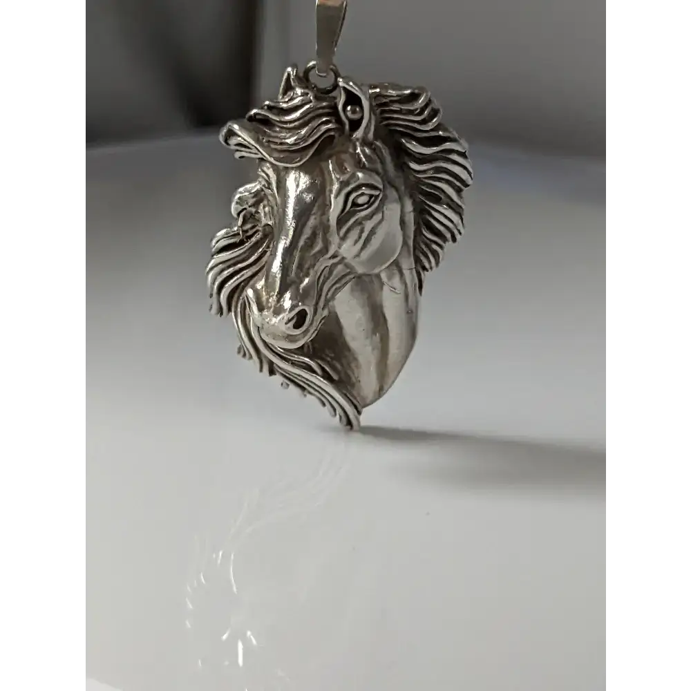 Silver Steed Signature Horse head Pendant pendant