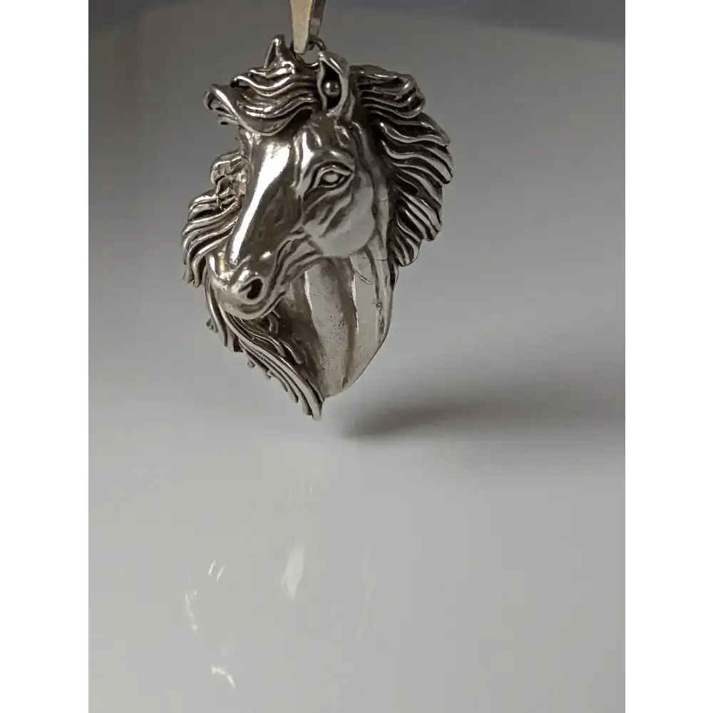 Silver Steed Signature Horse head Pendant pendant