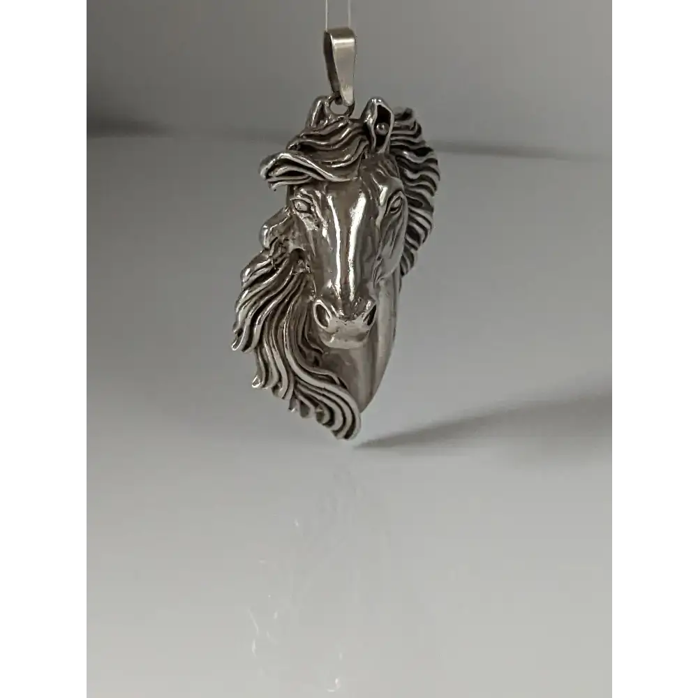 Silver Steed Signature Horse head Pendant pendant