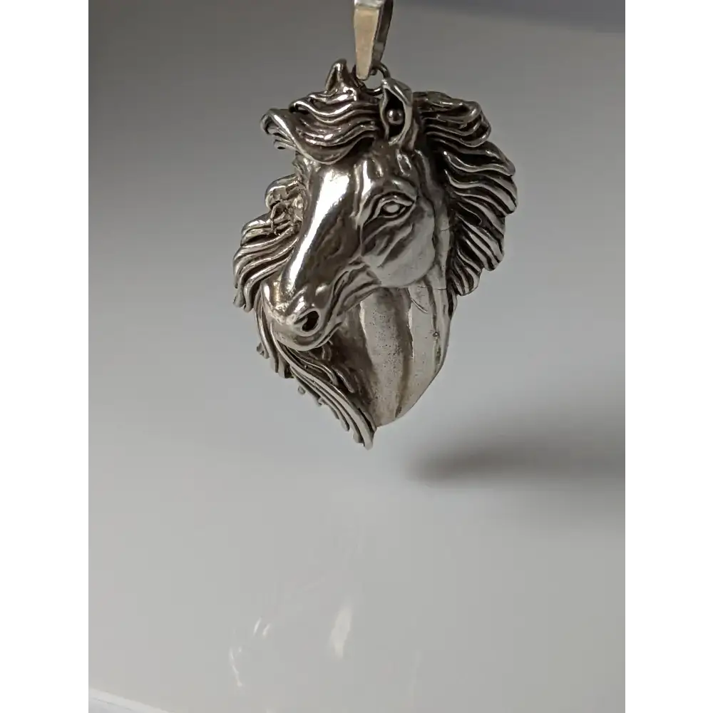 Silver Steed Signature Horse head Pendant pendant