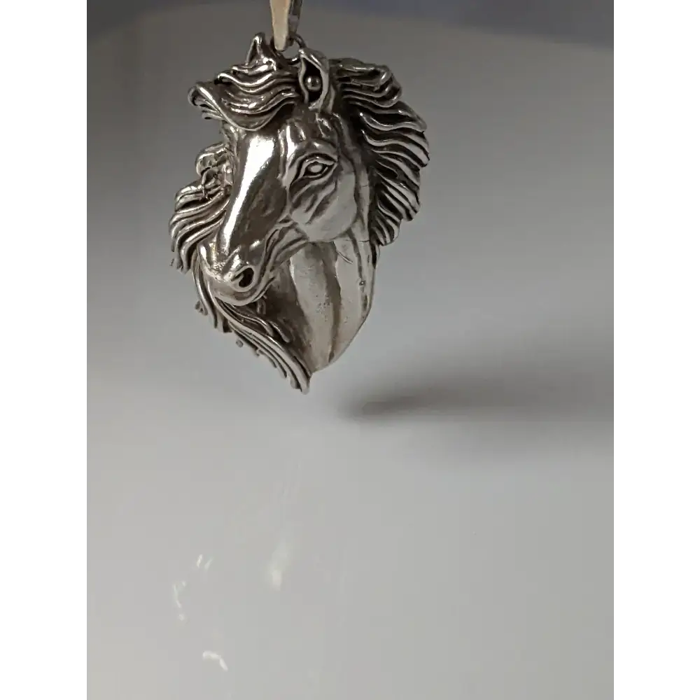 Silver Steed Signature Horse head Pendant pendant