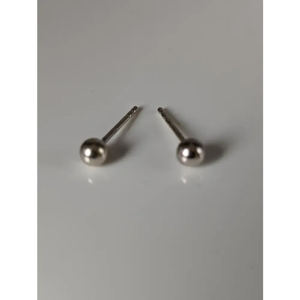 Silver Steed Small Ball Stud Earrings Earrings