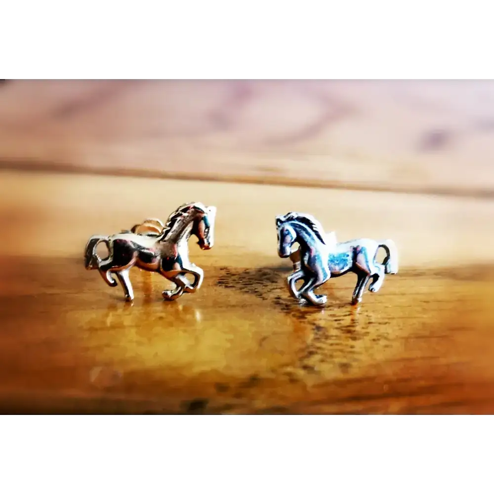 Silver Steed Small Silver Horse Stud Earrings 2 Earrings