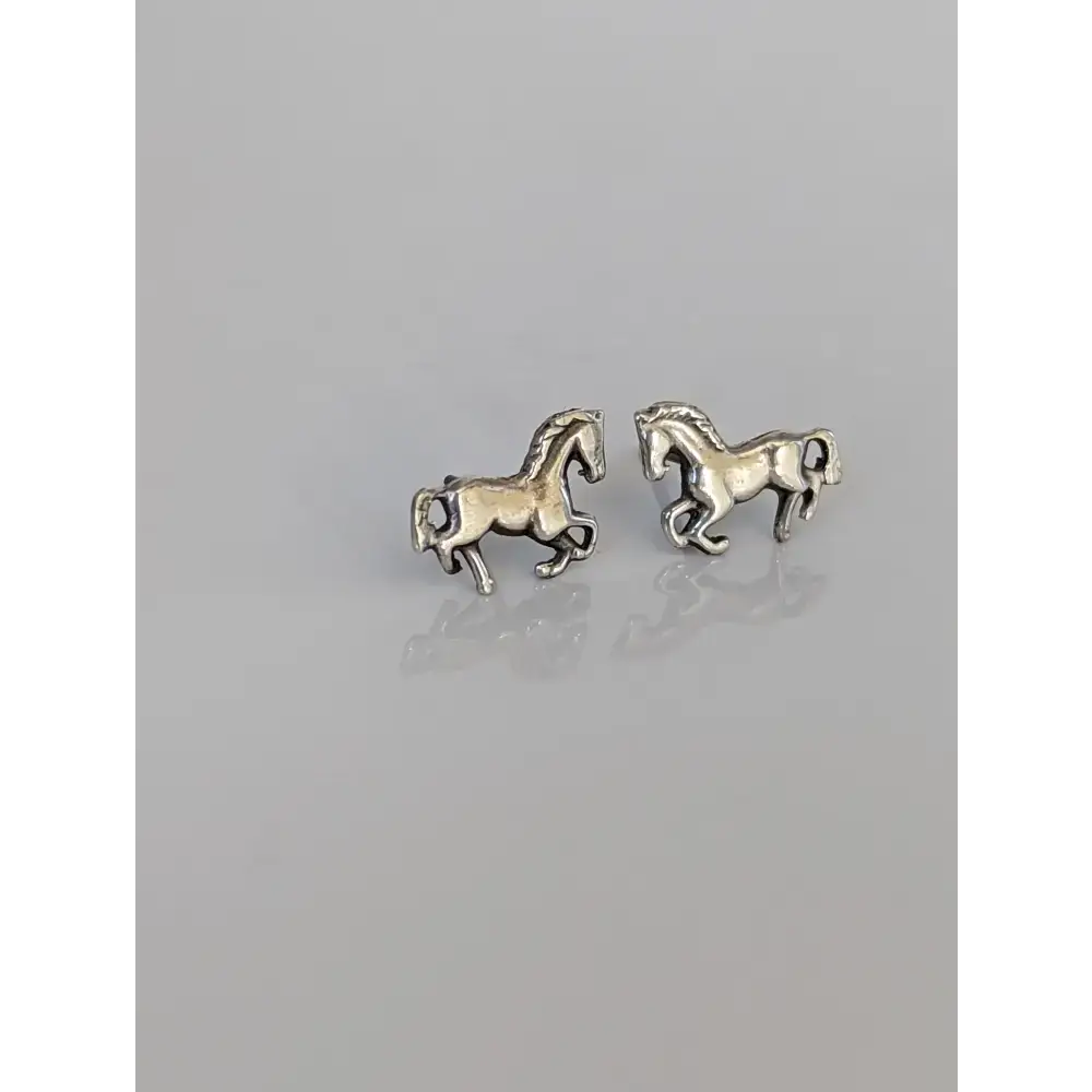 Silver Steed Small Silver Horse Stud Earrings 2 Earrings