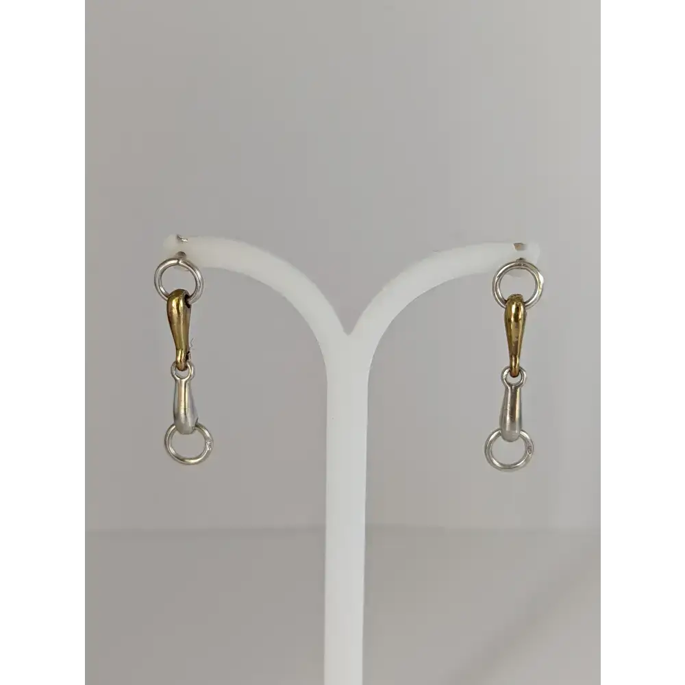 Silver Steed Snaffle Bit Stud Earrings Silver Earrings