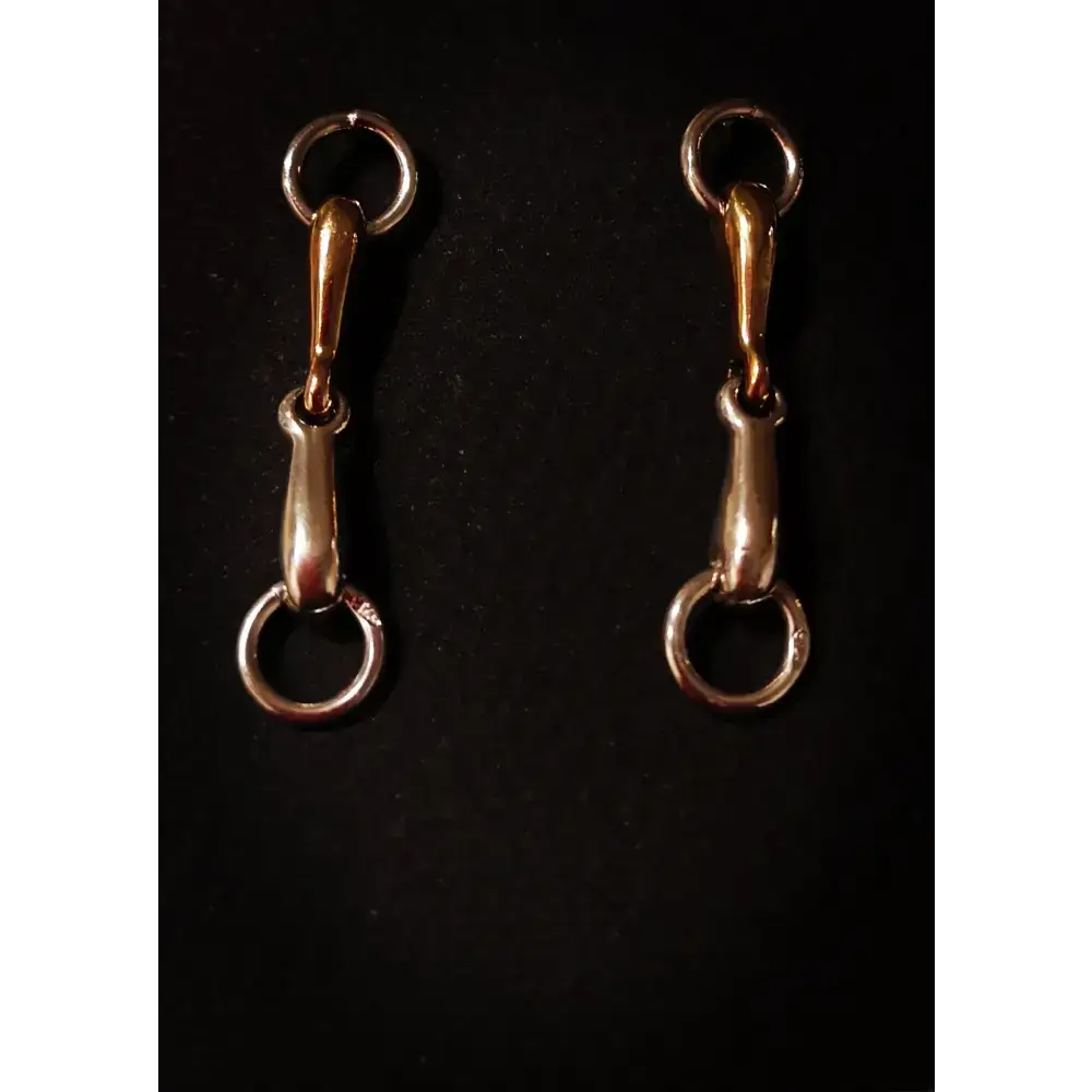 Silver Steed Snaffle Bit Stud Earrings Silver Earrings