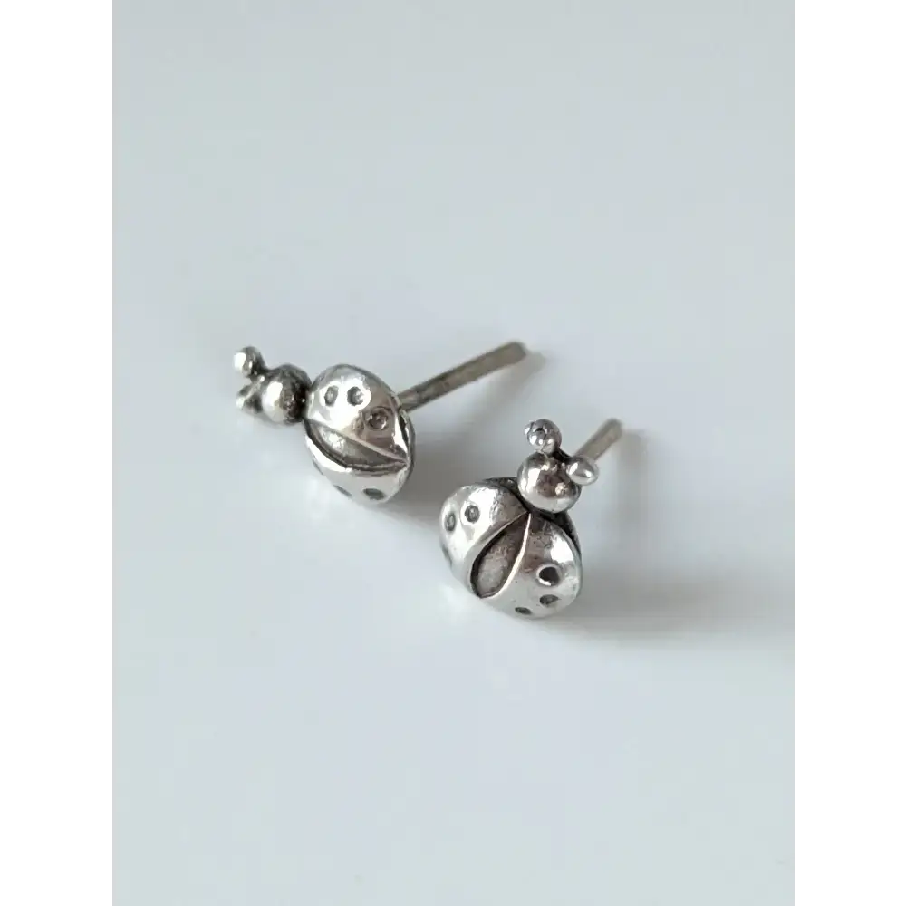 Silver Steed Spotted Ladybird Stud Earrings Earrings