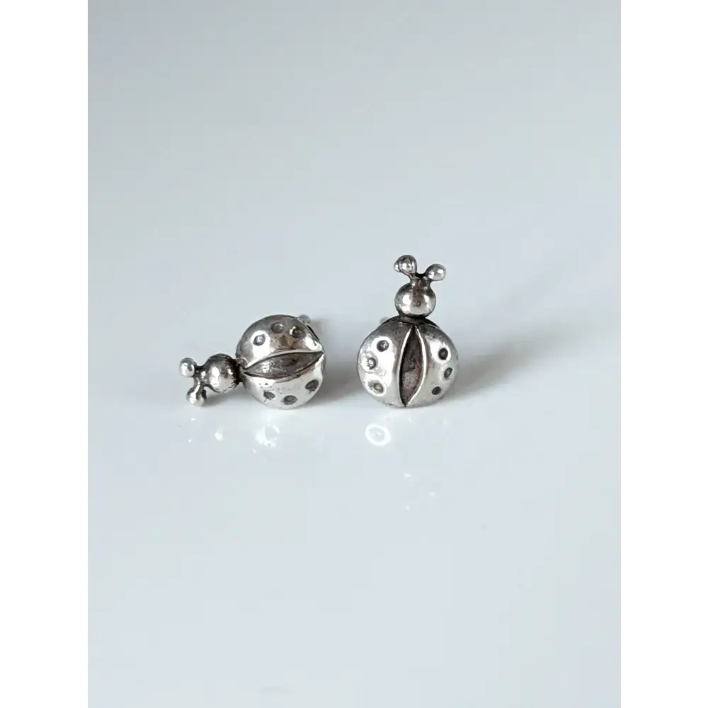 Silver Steed Spotted Ladybird Stud Earrings Earrings