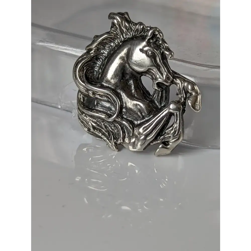 Silver Steed Wild Horse Silver Charm Charms