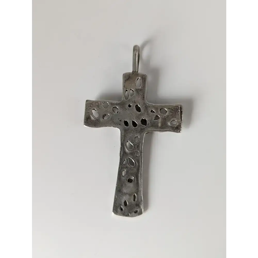 Silver Steed Woven Cross Silver Pendant Pendant