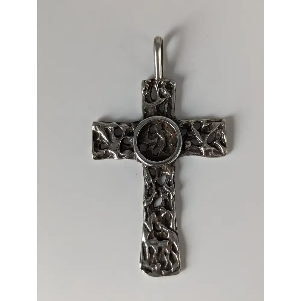 Silver Steed Woven Cross Silver Pendant Pendant