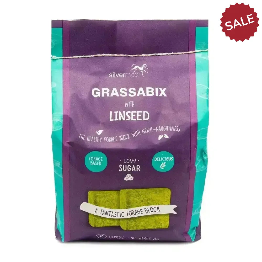Silvermoor Grassabix With Linseed 1kg X Twin Pack Horse Treats