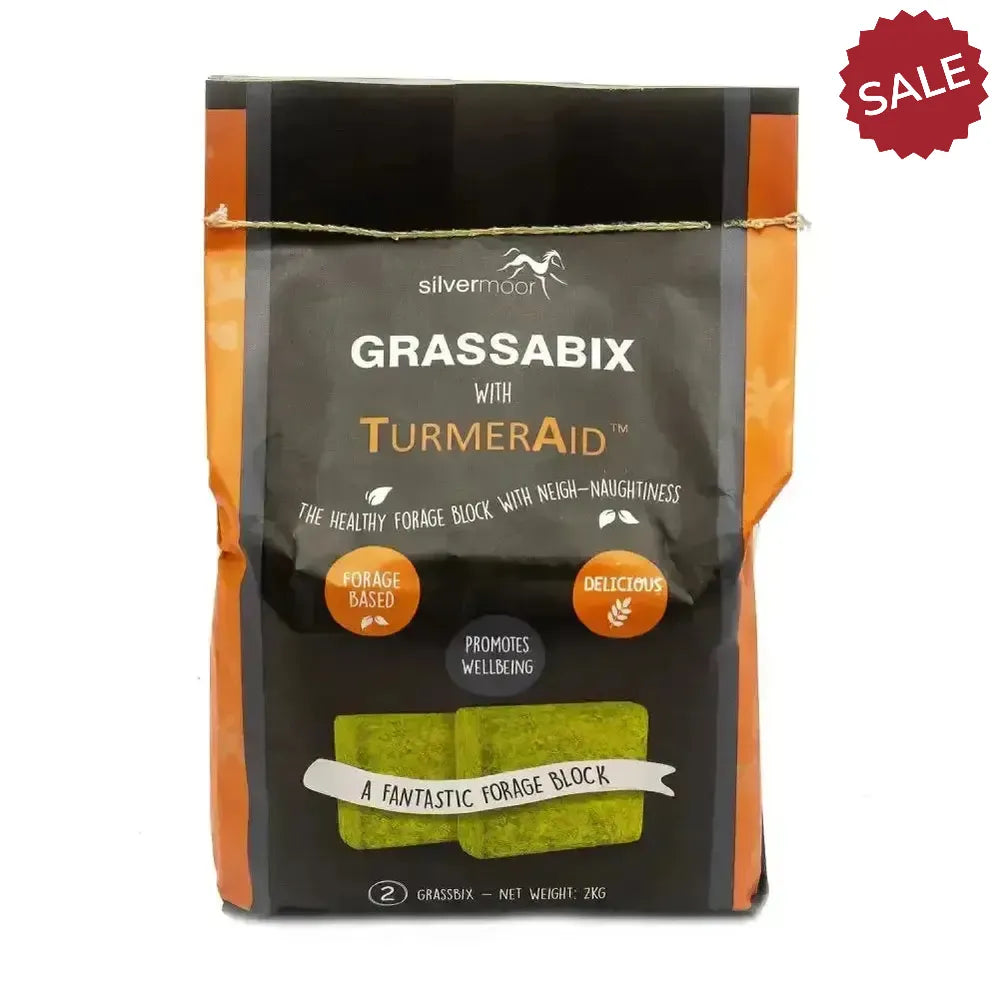 Silvermoor Grassabix With Turmeraid 1kg X Twin Pack Horse Treats