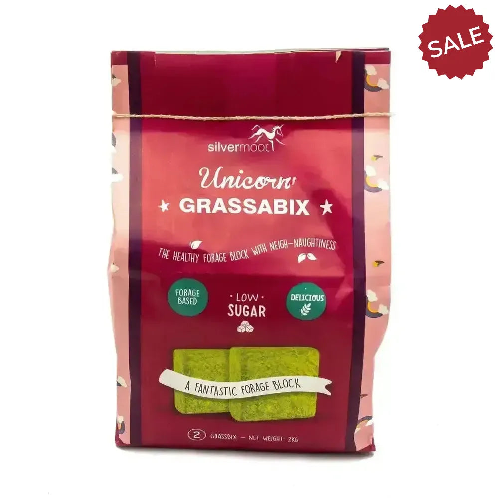 Silvermoor Unicorn Grassabix 1kg X Twin Pack Horse Treats