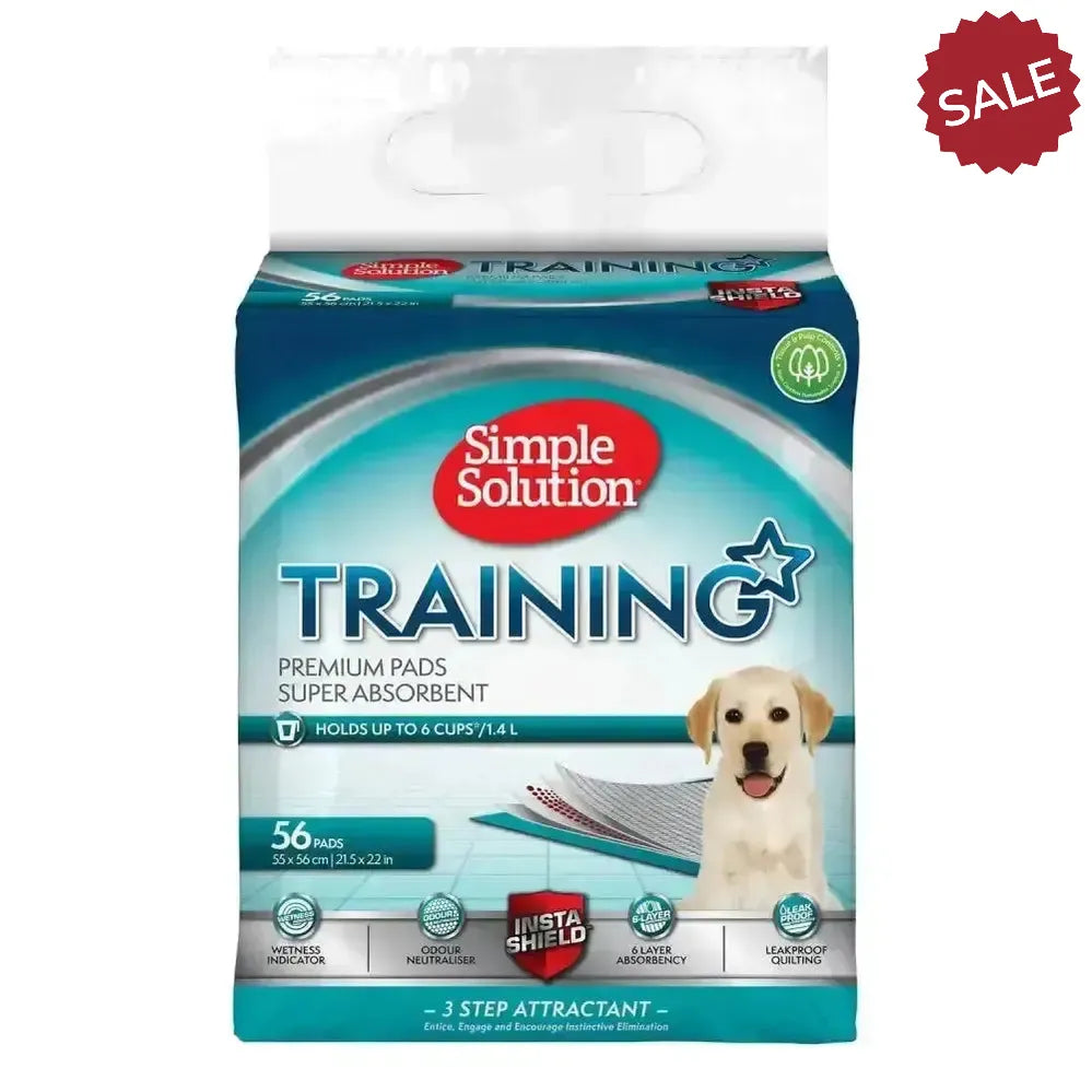 Simple Solution Premium Puppy Training Pads 56 Pack Dog Supplements