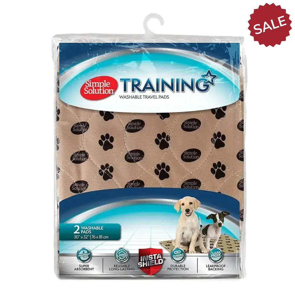 Simple Solution Washable Travel Pads 2 Pack Poop Bags