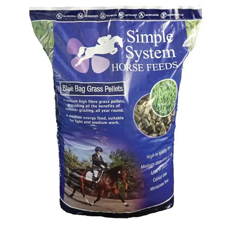 Simple System Horse Feeds Blue Bag Grass Pellets Horse Feeds