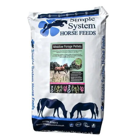 Simple System Horse Feeds Meadow Forage Pellets 20kg Horse Feeds