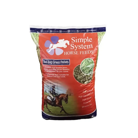 Simple System Horse Feeds Red Bag Grass Pellet Horse Feeds