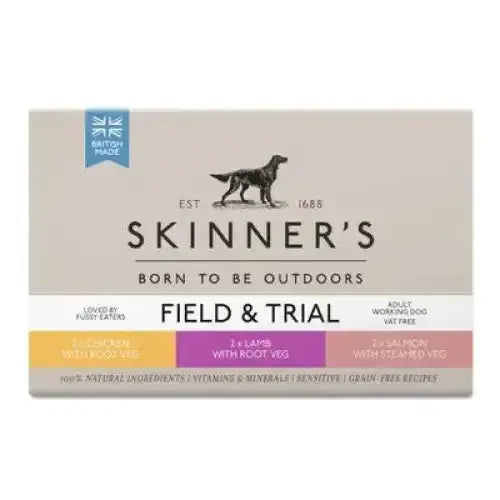 Skinners Field & Trial Adult Wet Dog Food Variety 390g x 6 Pack Dog Food
