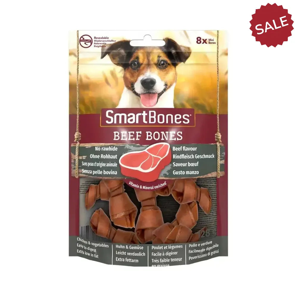 Smartbones Beef Bones Mini Dog Treats