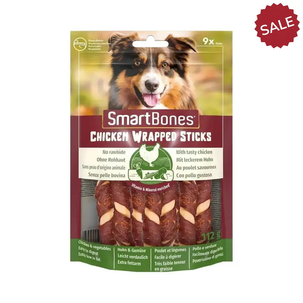 Smartbones Chicken Wrapped Sticks Medium Dog Treats