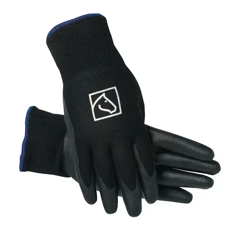 SSG Equestrian Lined Barn Glove 8100 Black 6 Yard Gloves