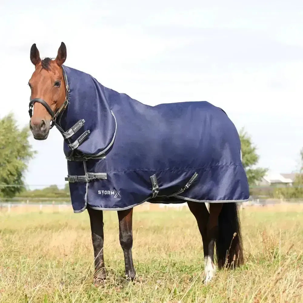 StormX Empra 100 Combi Turnout Rug Navy 4'6" Turnout Rugs
