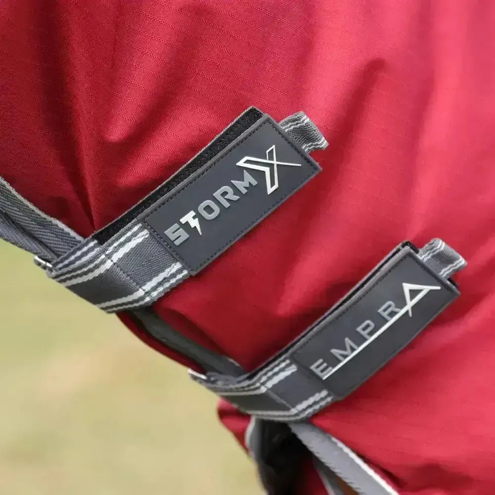 StormX Empra 200 Turnout Rug with Detachable Neck Burgundy 4'6" Turnout Rugs