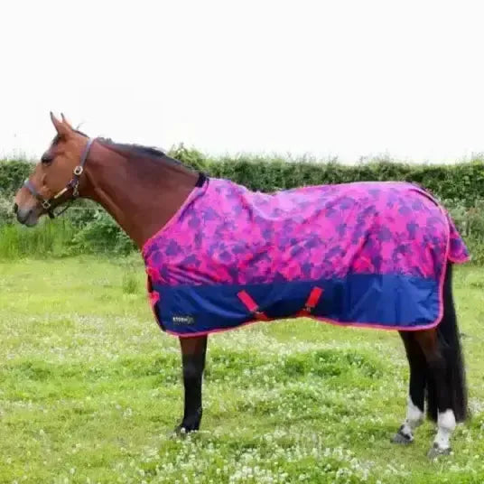 StormX Original DynaForce 100g Turnout Rug Raspberry / Navy Raspberry/Navy 5'0" Turnout Rugs
