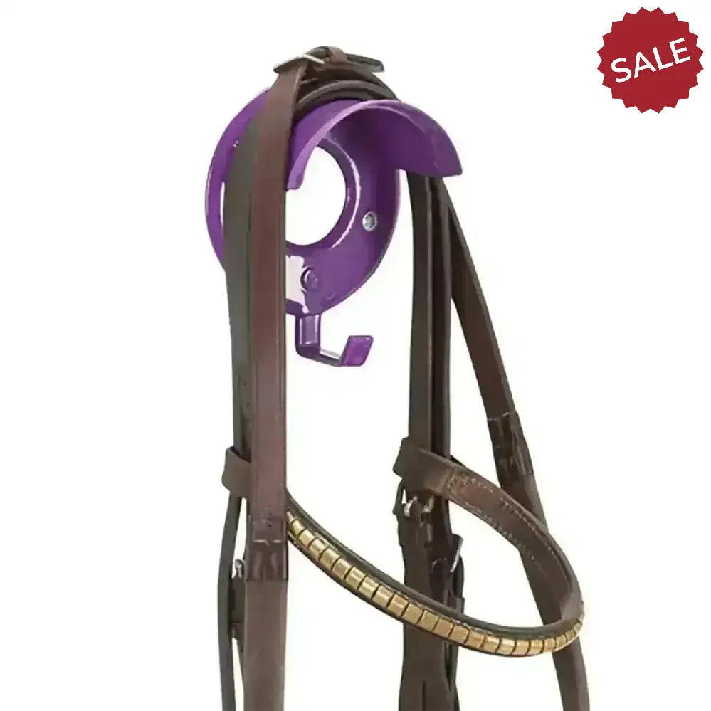 Stubbs Bridle Brackets with Hooks Grey Bridle Hooks