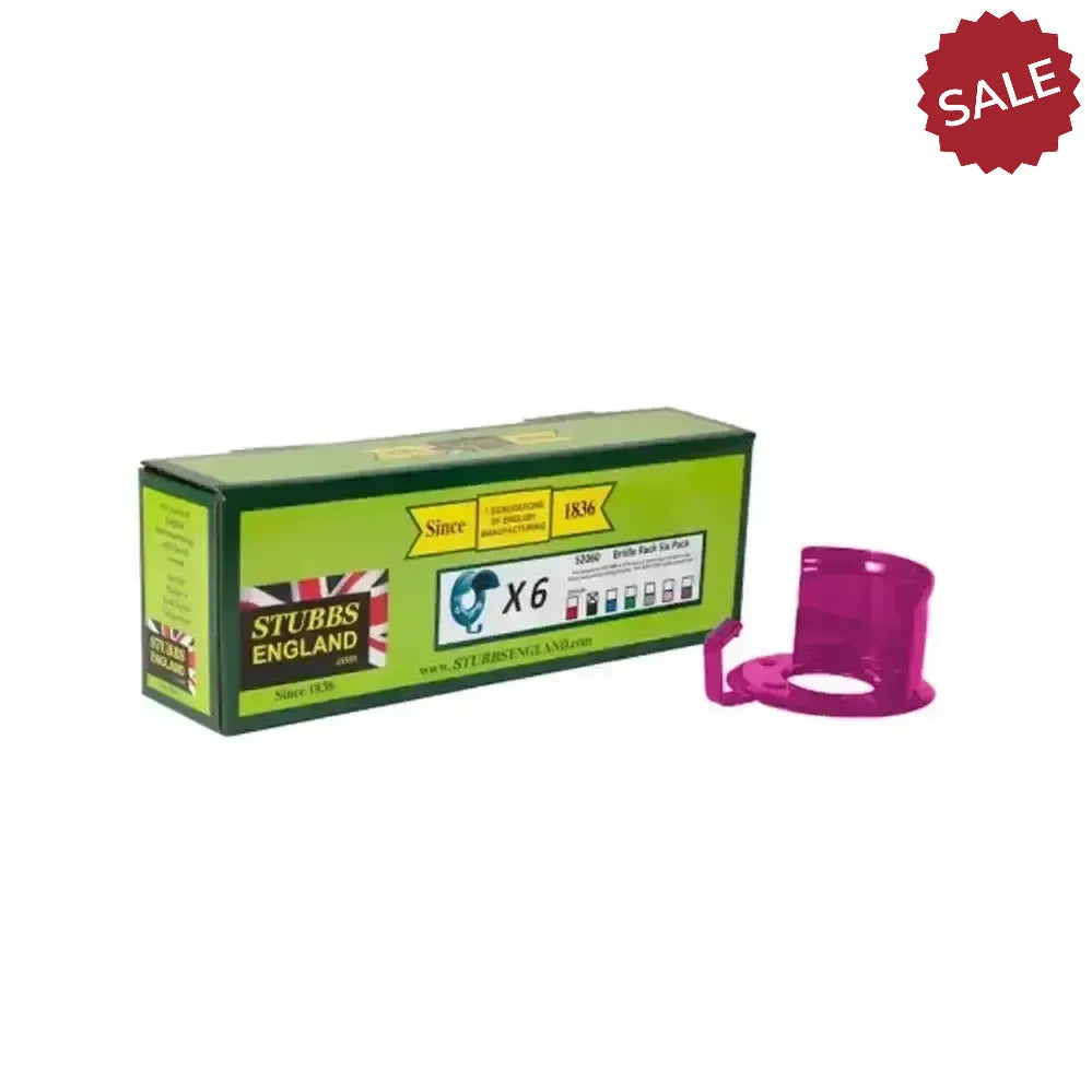 Stubbs Bridle Rack 6 Pack S2060 Green Bridle Hooks