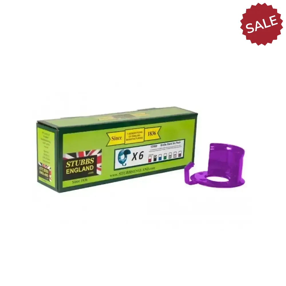 Stubbs Bridle Rack 6 Pack S2060 Green Bridle Hooks